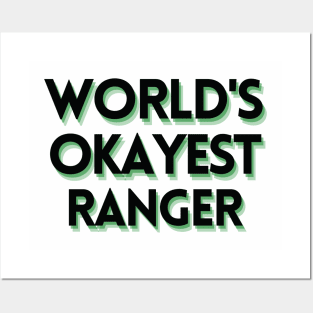 World's Okayest Ranger - DND Text Posters and Art